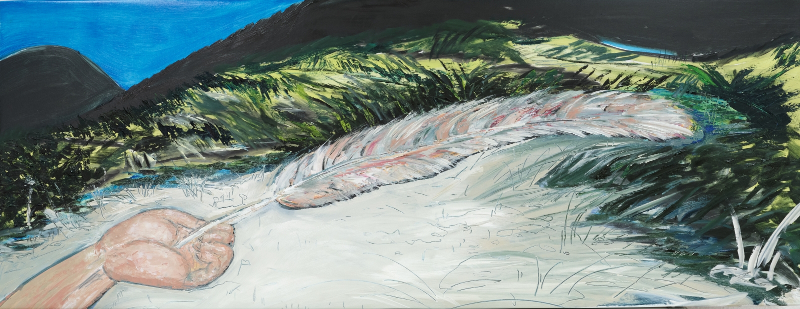 On the Ground at Dusk